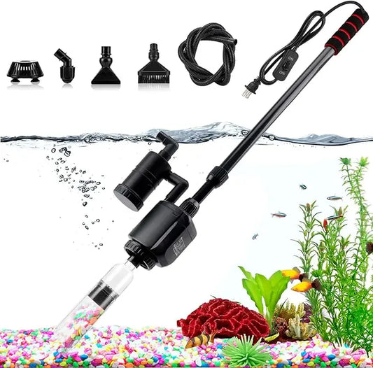 AQQA 6-in-1 Electric Aquarium Cleaner (20W/320GPH)