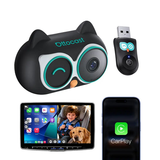 Baby Car Camera | Wireless CarPlay 1080P HD Wide-Angle Night Vision 👶