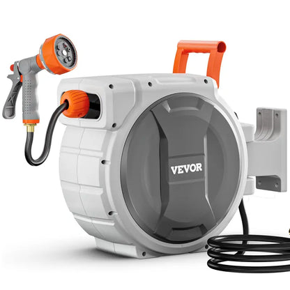 Garden Hose Reel | 100ft Retractable, 9 Spray Patterns & 180° Swivel Bracket 🌿